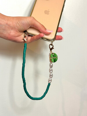 Laura Phone Chain Old Green