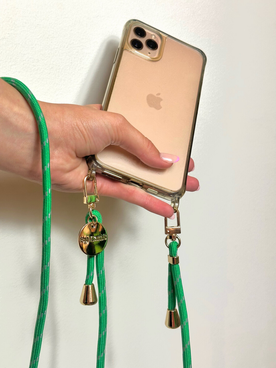 Luna Phone Chain Green Grey