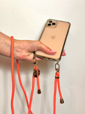 Luna Phone Chain Dark Orange