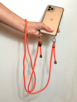 Luna Phone Chain Dark Orange