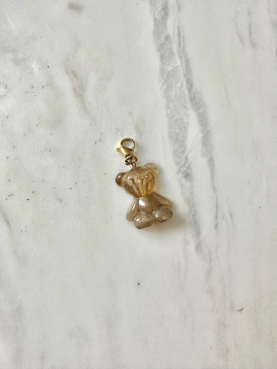 Charm Transparant Brown Teddy