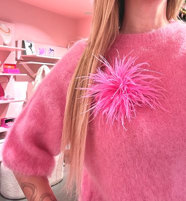 Feather Fluo Pink