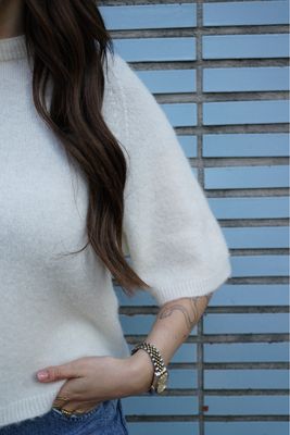 Lis Pull White 30% Baby Alpaca