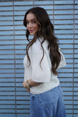 Lis Pull White 30% Baby Alpaca