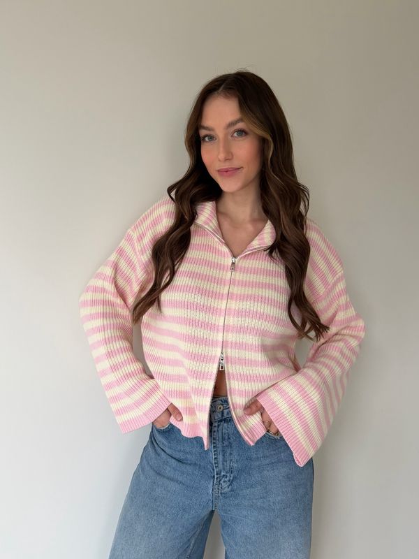 Saar Pull White/Pink