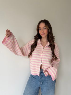 Saar Pull White/Pink