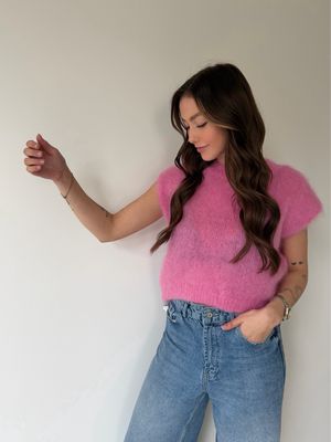 Lea Pull Pink 80% Kid-Mohair