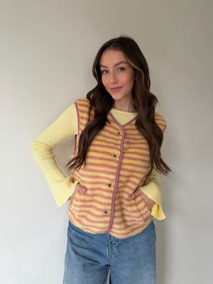 Zoë Bodywarmer Yellow/Pink