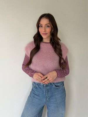 Lea Pull Light Pink 80% Kid-Mohair