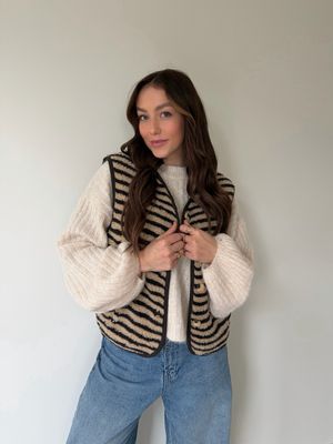 Zoë Bodywarmer Beige/Brown