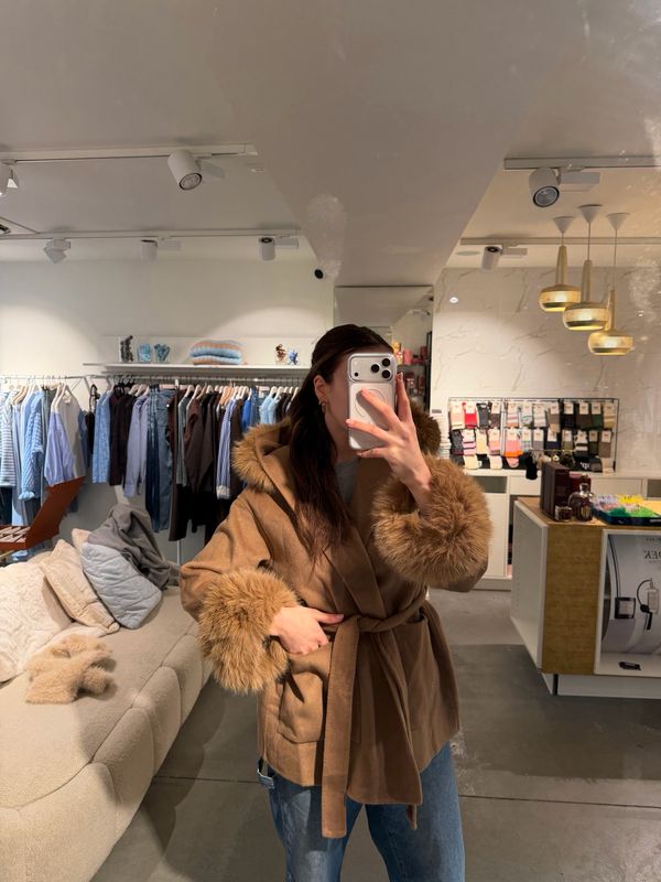 Mantel Beige/Bruin S/M