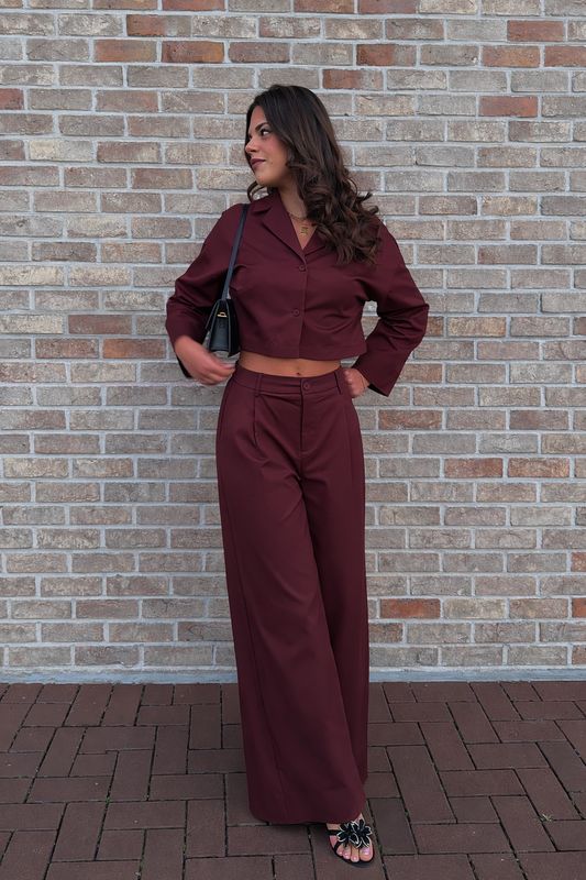 Esther Blouse Bordeaux