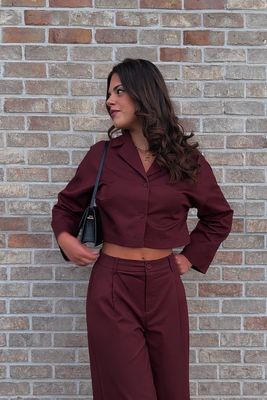 Esther Blouse Bordeaux