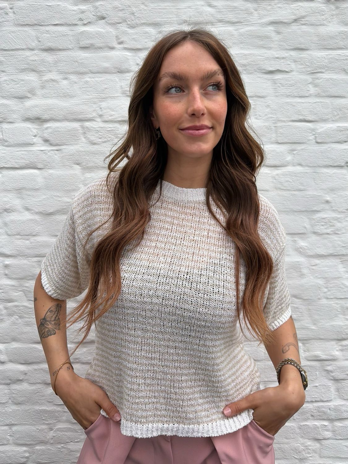 Mia T-Shirt Beige