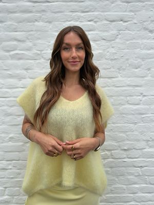 Zoé Pull Yellow 80% Kid-Mohair