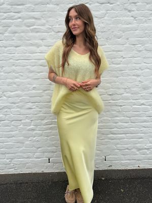Zoé Pull Yellow 80% Kid-Mohair