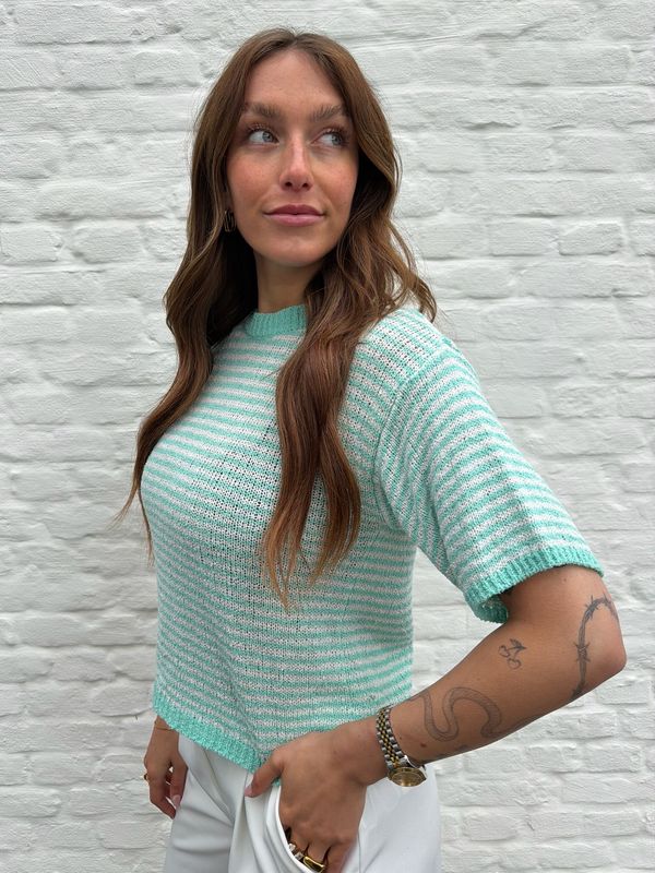 Mia T-shirt Turquoise