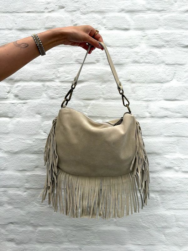 Tayler Bag Off White Suède
