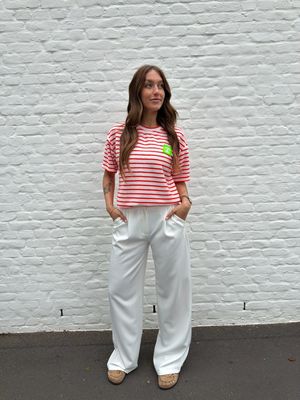 Laura T-shirt Red/White