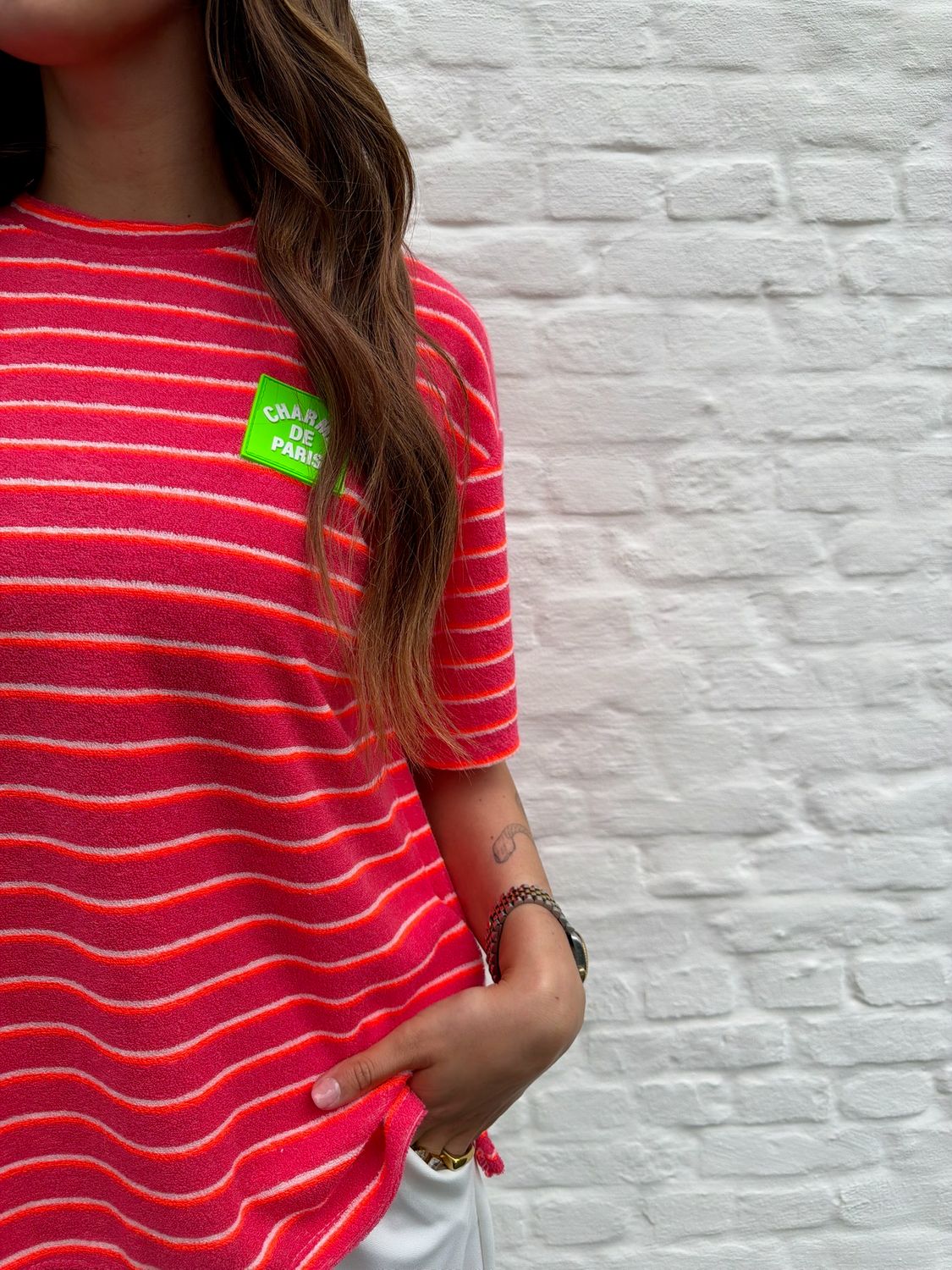 Laura T-shirt Pink/Orange