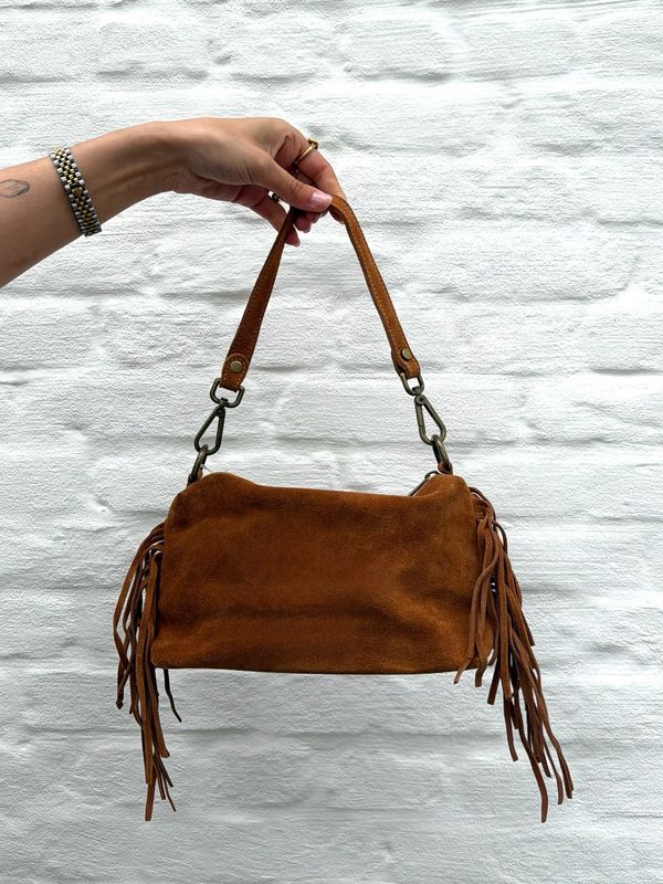 Maya Bag Camel Suède