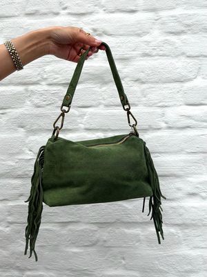 Maya Bag Green Suède