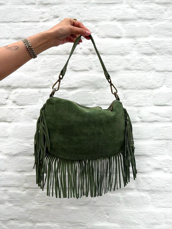 Tayler Bag Green Suède