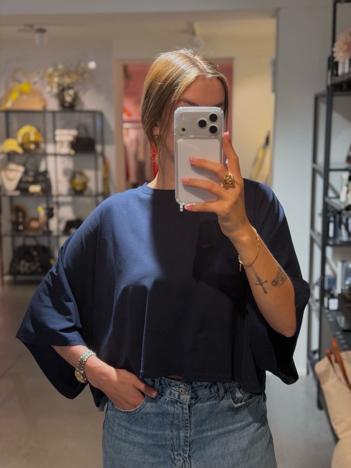 Céline T-shirt Navy Blue
