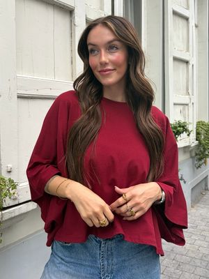 Céline T-shirt Bordeaux