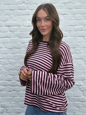 Amber Longsleeve Pink/Brown
