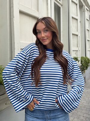 Amber Longsleeve Blue/White