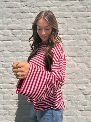 Amber Longsleeve Pink/Red