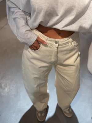 Lena Balloon Jeans White