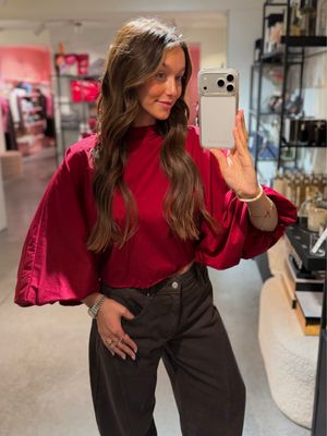 Lara Blouse Wine Red