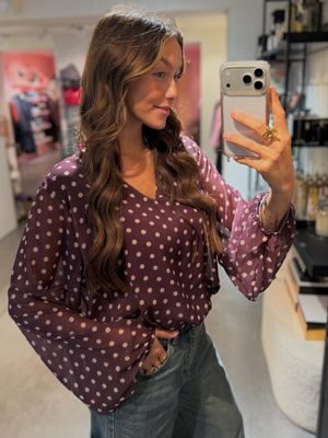 Maya Blouse Bordeaux