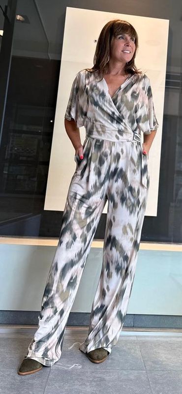 Jumpsuit met mooie kleurcombinatie