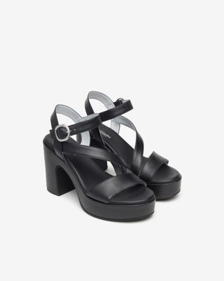 Sandalen met blokhak Nero Giardini zwart