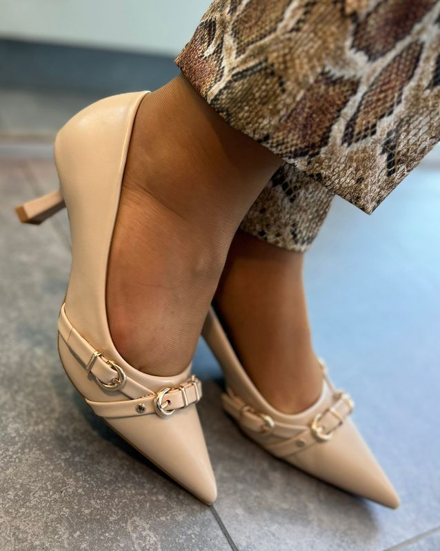 Pumps in het beige
