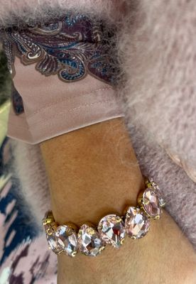 Armband met mooie strass steentjes