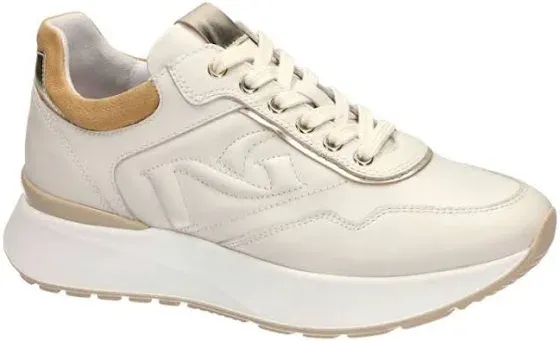 Crèmekleurige sneakers van Nero Giardini Crèmekleurige sneakers van Nero Giardini