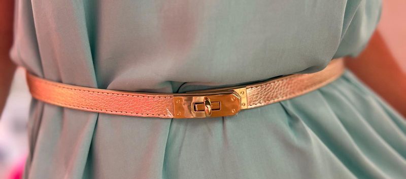 Verstelbare gouden riem