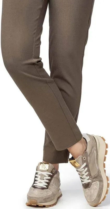 Sneakers van Floris Van Bommel met taupe kleur