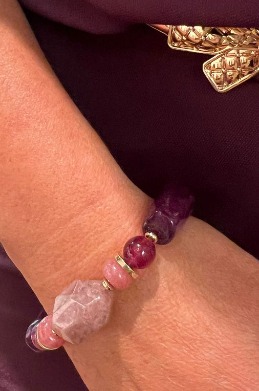 Auberginekleurige armband