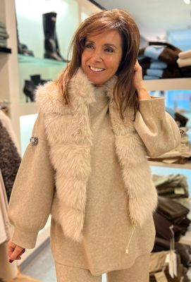 Prachtig bontje in het crème