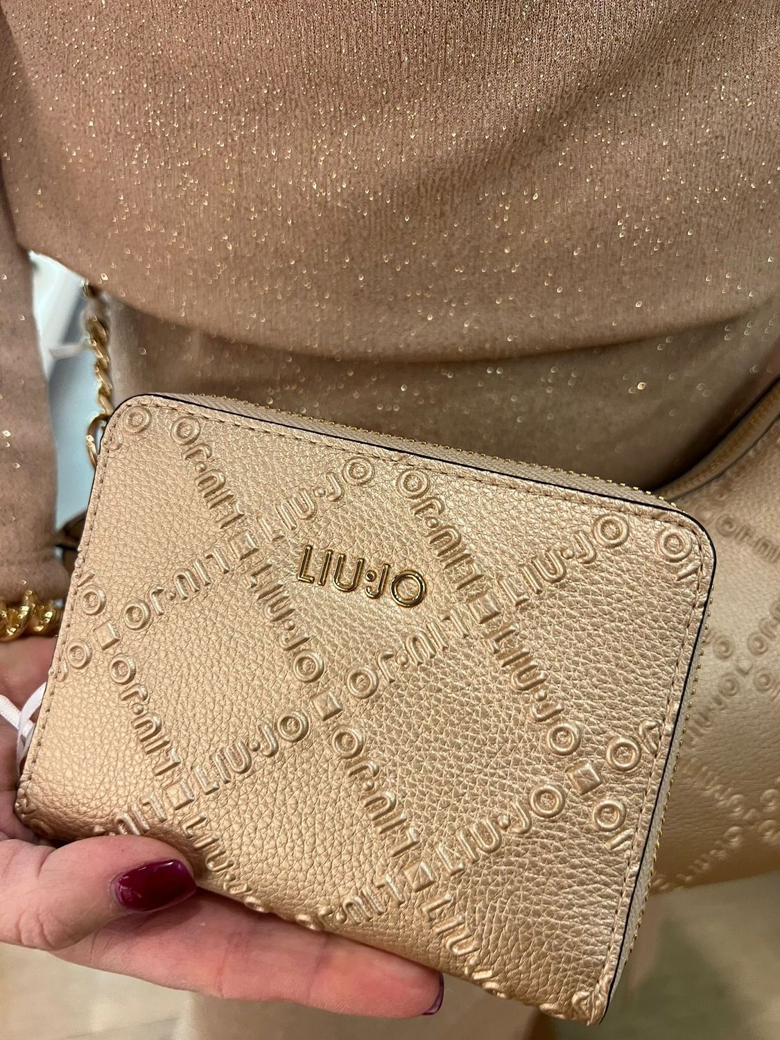 Goudkleurige portemonnee van Liu Jo