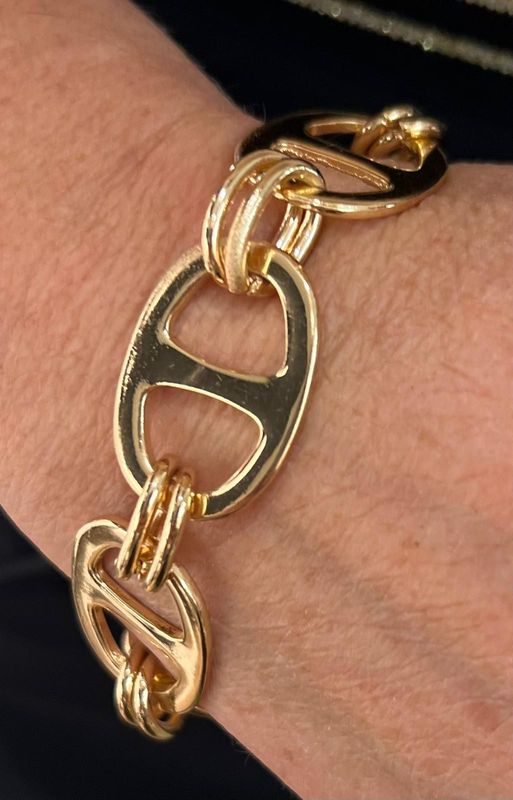 Armband met schakels in het zwart