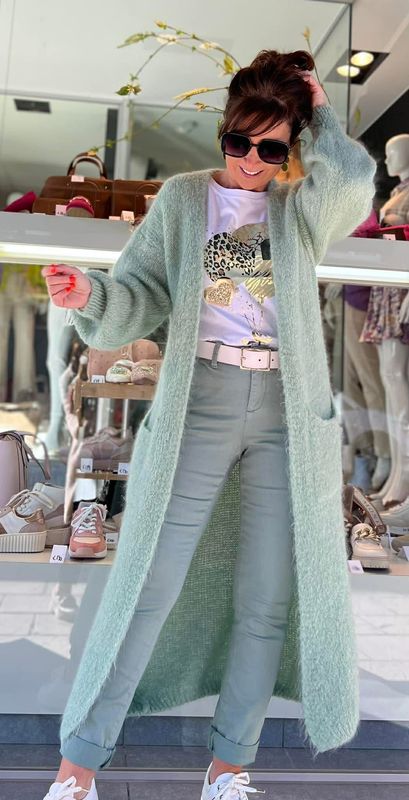 Lange gilet verkrijgbaar in vijf verschillende kleuren