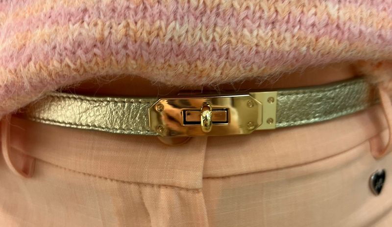 Verstelbare riem in het goud