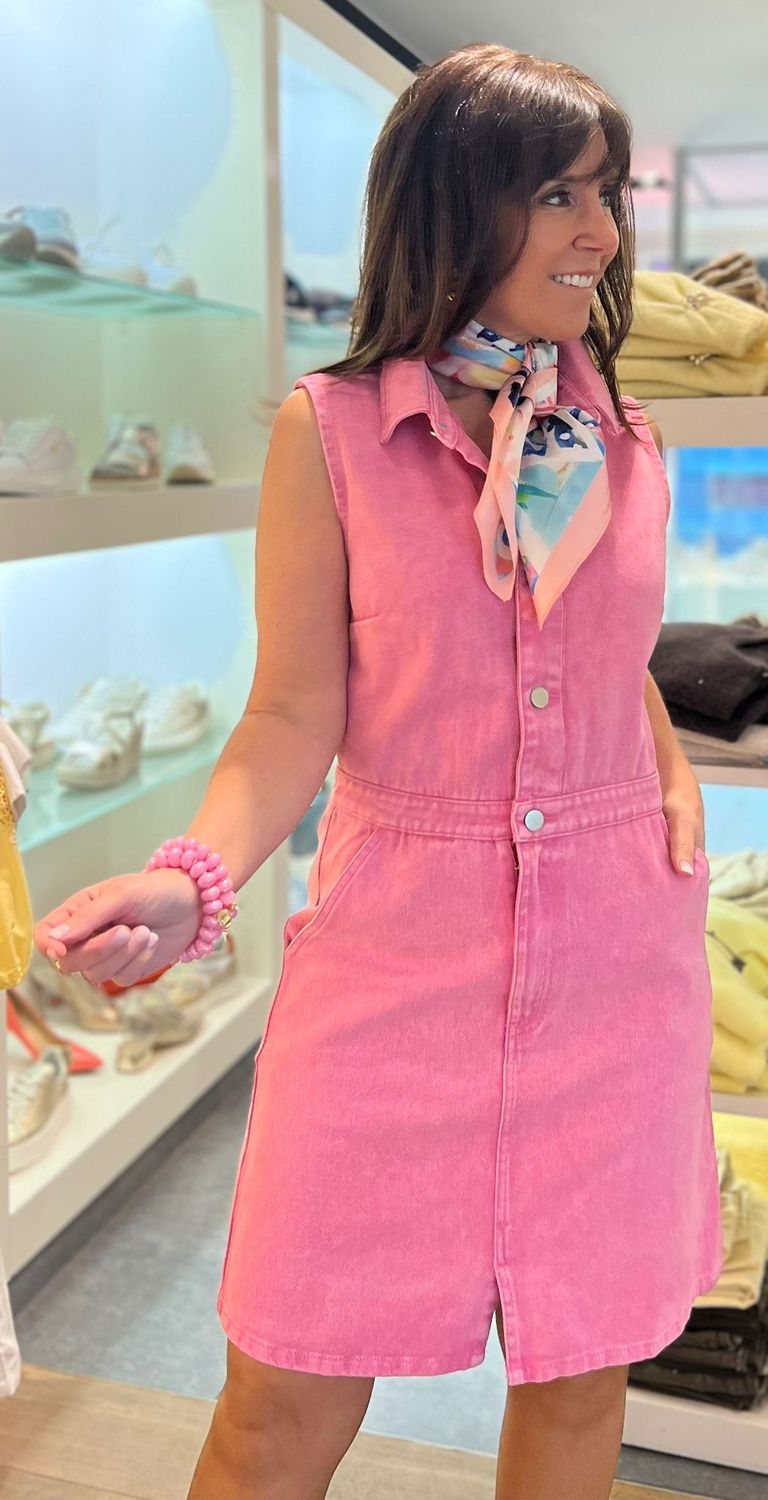 Sjaaltje met roze tinten