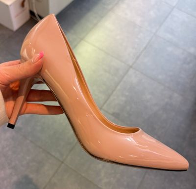Beige pumps